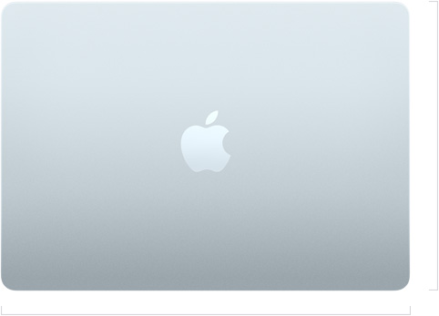 MacBook Air 13-inch exterior, closed, Apple logo centered
