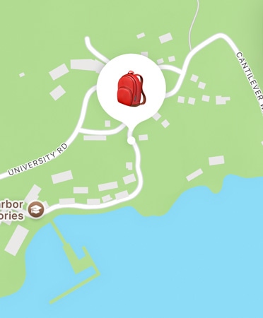 Find My funkcija ar satelītu darbībā, rādot cilvēka atrašanās vietu kalnos