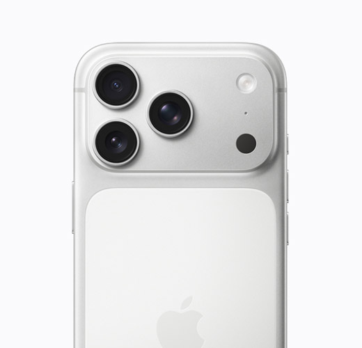 iPhone 17 Pro, color plata, parte posterior