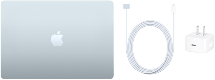 15 吋 MacBook Air、USB-C 對 MagSafe 3 連接線與 40W USB-C 動態電源轉接器