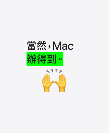 當然，Mac 辦得到