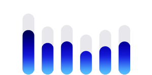 رسم بياني يوضح تخفيض مستويات الضوضاء العامة العالية بواسطة ميزة حماية السمع في  AirPods Pro 3