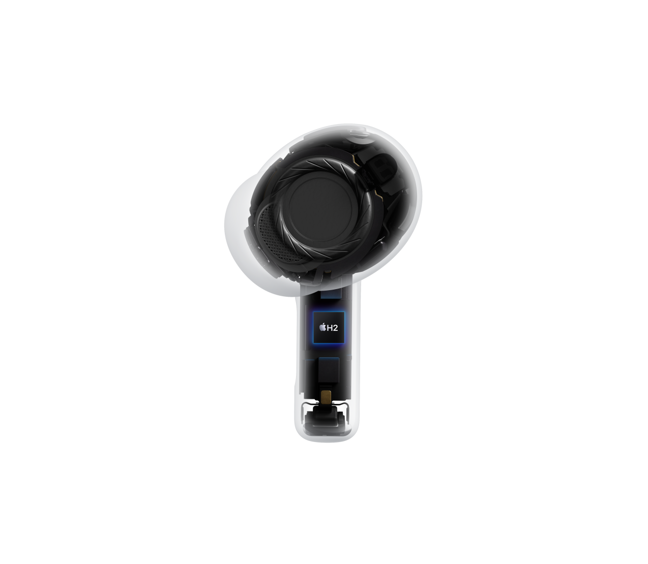 AirPods Pro 3, bežične slušalice, prozirne, unutarnja arhitektura