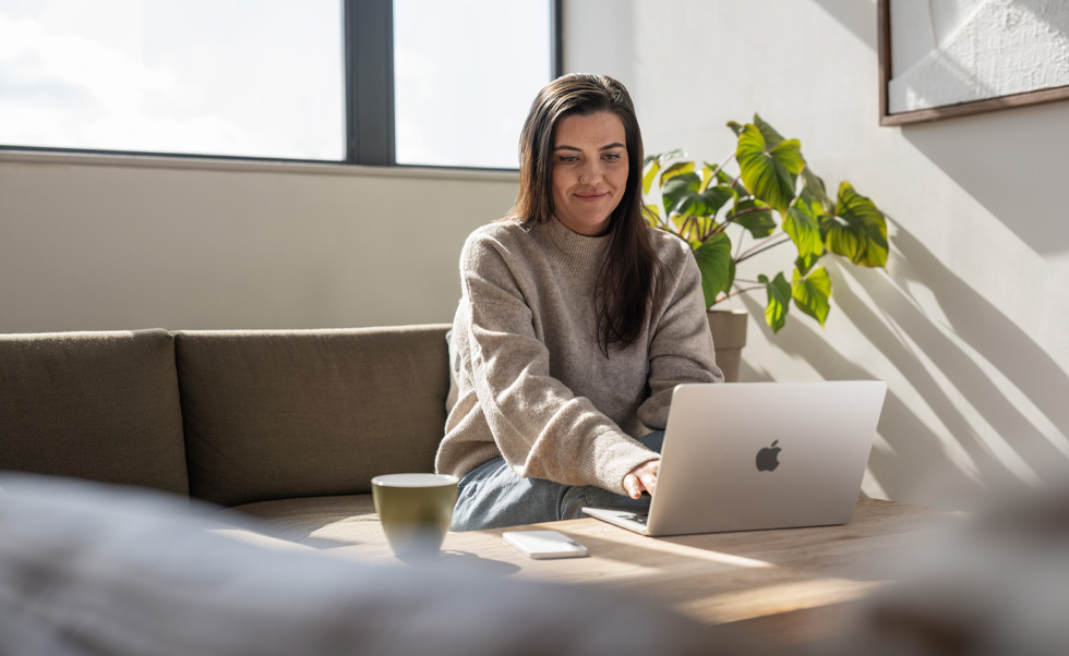 Nurses can offer advice and reassurance on their MacBook Air from home.
