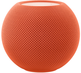 Der HomePod mini in Orange