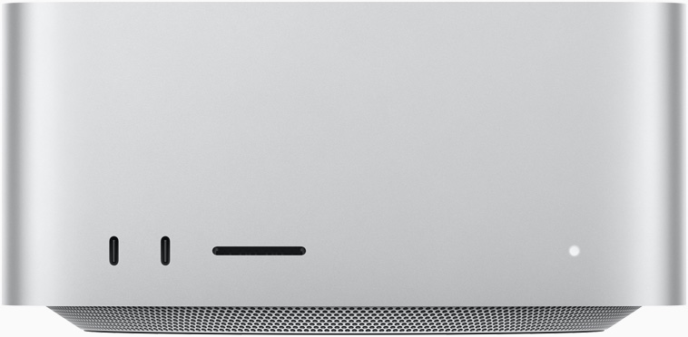 Mac Studio’nun önden görünümü