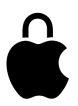 Logotipo de privacidade da Apple.